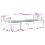 Children's Bed Without Mattress Solid Wood Pine