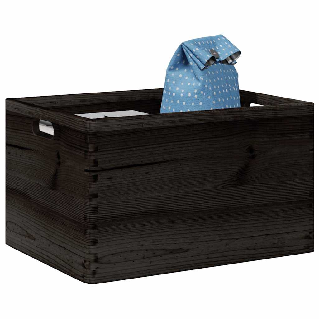 Wooden Box With Lid And Handles Solid Wood Pine