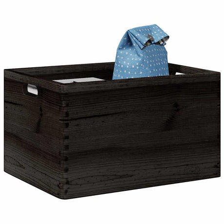 Wooden Box With Lid And Handles Solid Wood Pine