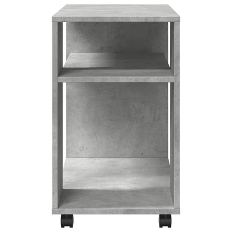 Side Table With Wheels 70X35X60 Cm Engineered Wood