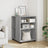 Side Table With Wheels 55X60X78 Cm Engineered Wood