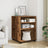Side Table With Wheels 55X60X78 Cm Engineered Wood