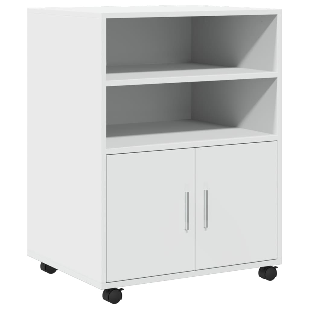 Rolling Cabinet 60X48X81 Cm Engineered Wood