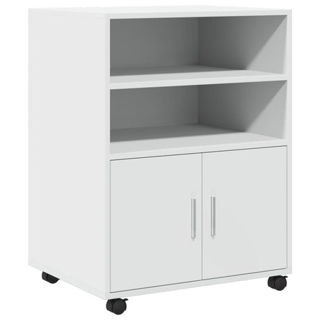 Rolling Cabinet 60X48X81 Cm Engineered Wood