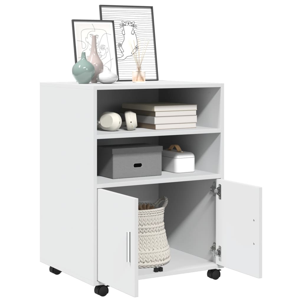 Rolling Cabinet 60X48X81 Cm Engineered Wood