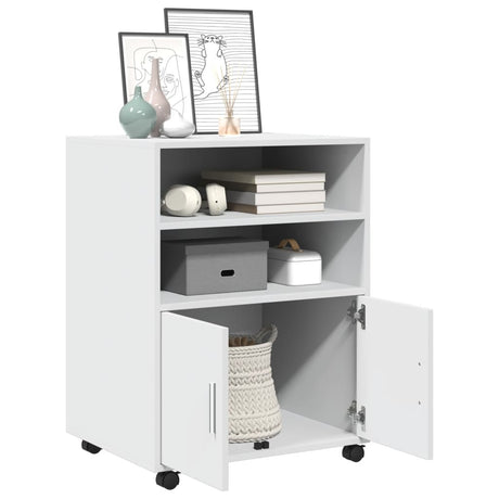 Rolling Cabinet 60X48X81 Cm Engineered Wood
