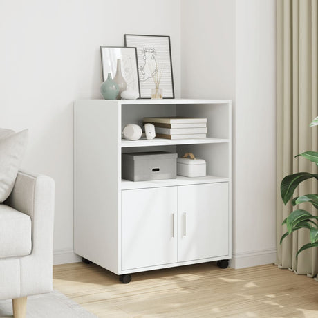 Rolling Cabinet 60X48X81 Cm Engineered Wood