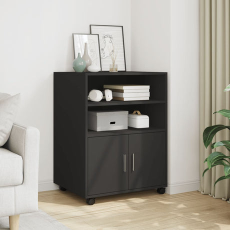 Rolling Cabinet 60X48X81 Cm Engineered Wood