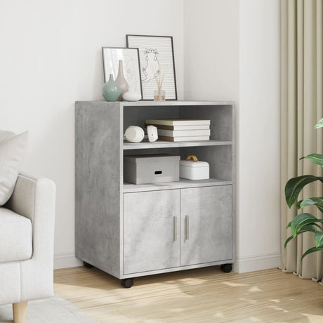 Rolling Cabinet 60X48X81 Cm Engineered Wood