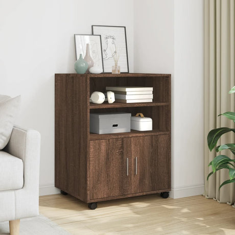 Rolling Cabinet 60X48X81 Cm Engineered Wood
