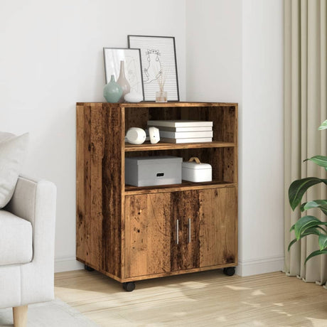 Rolling Cabinet 60X48X81 Cm Engineered Wood