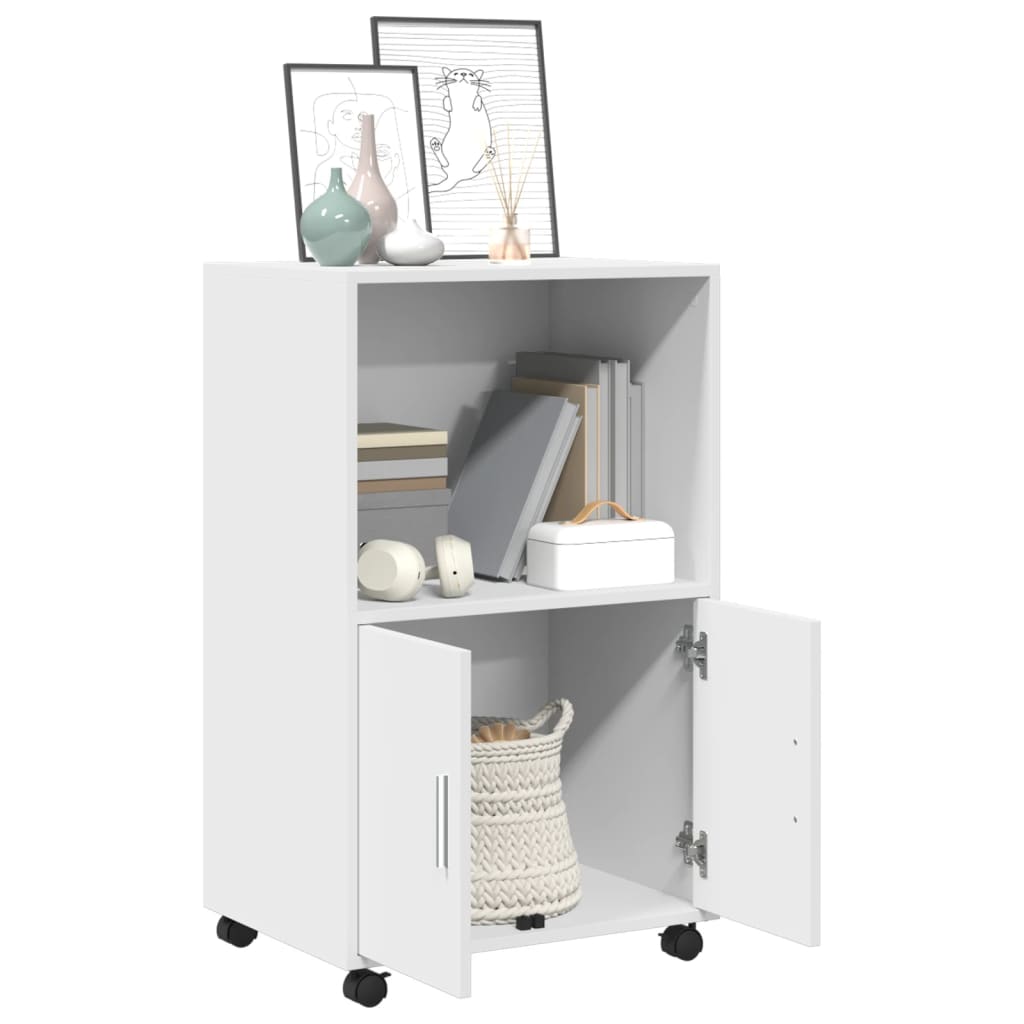 Rolling Cabinet 55X40X91 Cm Engineered Wood