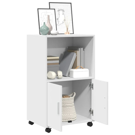 Rolling Cabinet 55X40X91 Cm Engineered Wood