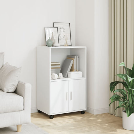 Rolling Cabinet 55X40X91 Cm Engineered Wood