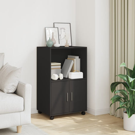 Rolling Cabinet 55X40X91 Cm Engineered Wood