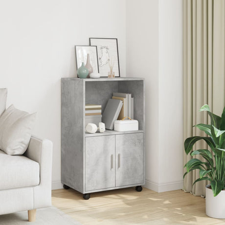 Rolling Cabinet 55X40X91 Cm Engineered Wood