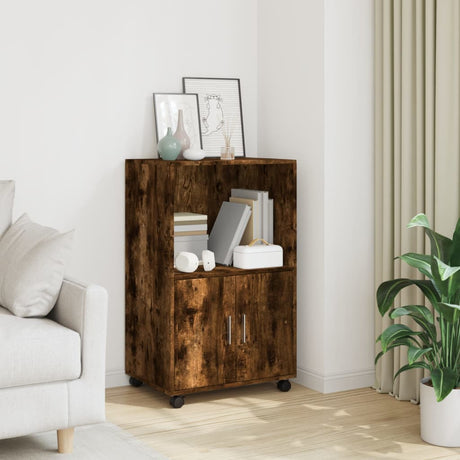 Rolling Cabinet 55X40X91 Cm Engineered Wood