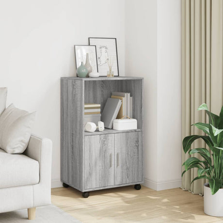 Rolling Cabinet 55X40X91 Cm Engineered Wood