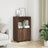 Rolling Cabinet 55X40X91 Cm Engineered Wood