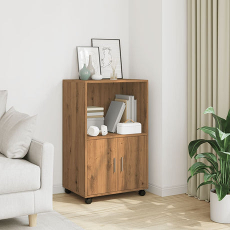 Rolling Cabinet 55X40X91 Cm Engineered Wood