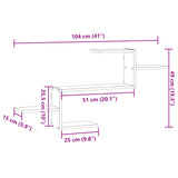 Wall Shelf 104X15X49 Cm Engineered Wood
