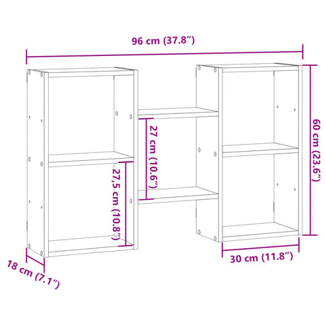 Wall Shelf 96X18X60 Cm Engineered Wood