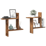 Wall Shelves 2 Pcs Engineered Wood