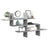Wall Shelf 124.5X18X60.5 Cm Engineered Wood