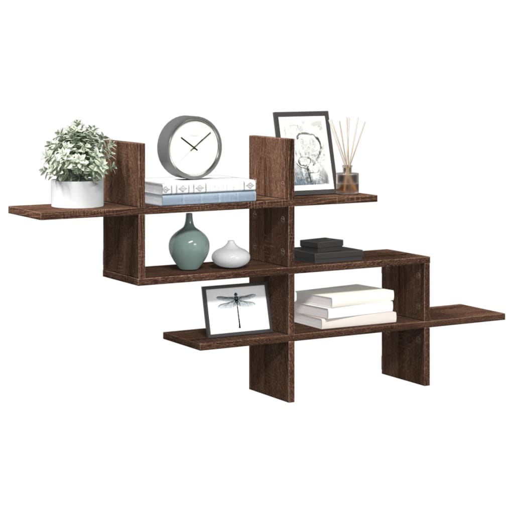 Wall Shelf 124.5X18X60.5 Cm Engineered Wood