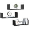 Wall Shelves 3 Pcs Engineered Wood