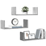 Wall Shelves 3 Pcs Engineered Wood