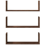 Wall Shelves 3 Pcs Engineered Wood