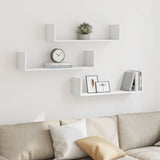 Wall Shelves 3 Pcs Engineered Wood
