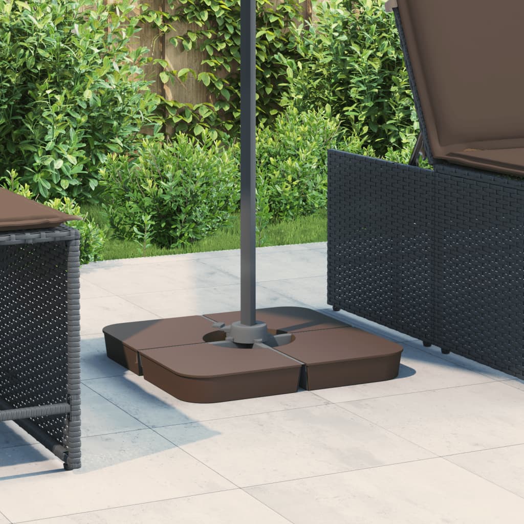 4 Piece Parasol Base Set For Cross Stand Parasol 100 Kg Pp