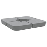 4 Piece Parasol Base Set For Cross Stand Parasol 100 Kg Pp