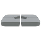 4 Piece Parasol Base Set For Cross Stand Parasol 100 Kg Pp