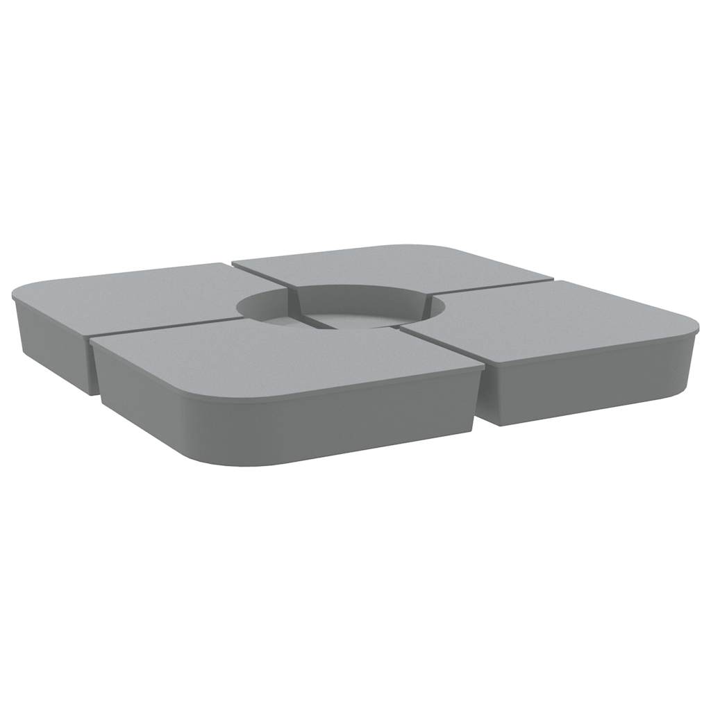 4 Piece Parasol Base Set For Cross Stand Parasol 100 Kg Pp