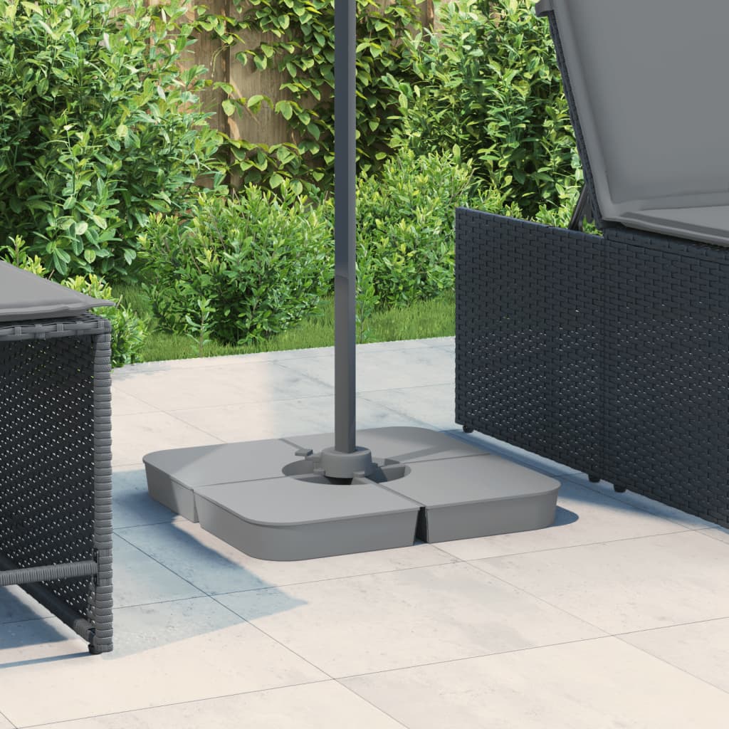 4 Piece Parasol Base Set For Cross Stand Parasol 100 Kg Pp