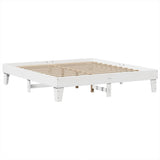 Bed Frame without Mattress White 200x200 cm Solid Wood Pine