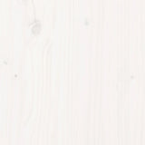 Bed Frame without Mattress White 200x200 cm Solid Wood Pine