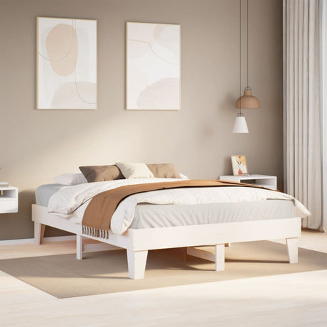 Bed Frame Without Mattress Small Double Solid Wood Pine
