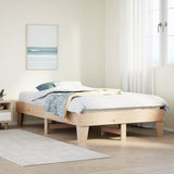 Bed Frame Without Mattress Small Double Solid Wood Pine