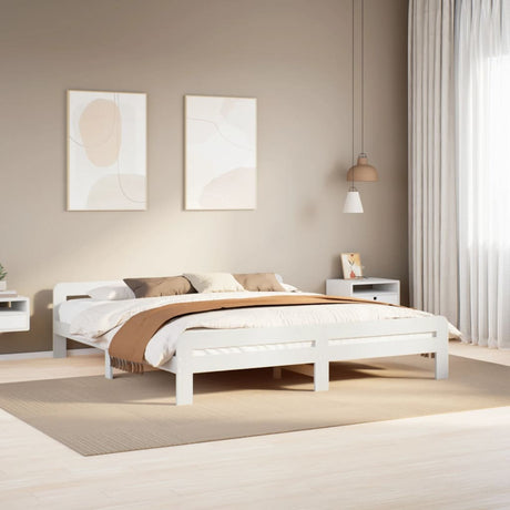 Bed Frame Without Mattress Solid Wood Pine