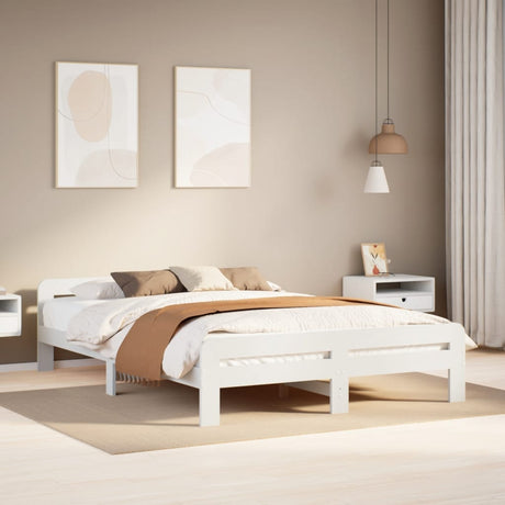 Bed Frame Without Mattress Solid Wood Pine