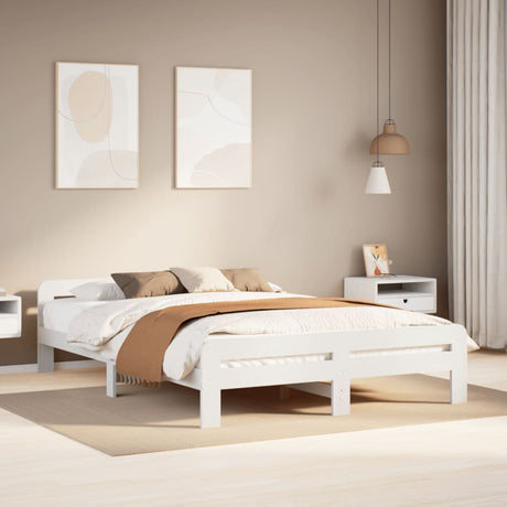 Bed Frame Without Mattress Solid Wood Pine