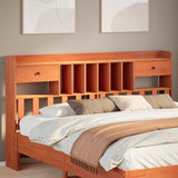 Headboard With Storage Solid Wood Pine
