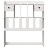 Headboard With Storage Solid Wood Pine