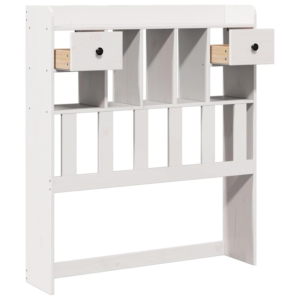 Headboard With Storage Solid Wood Pine