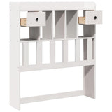 Headboard With Storage Solid Wood Pine