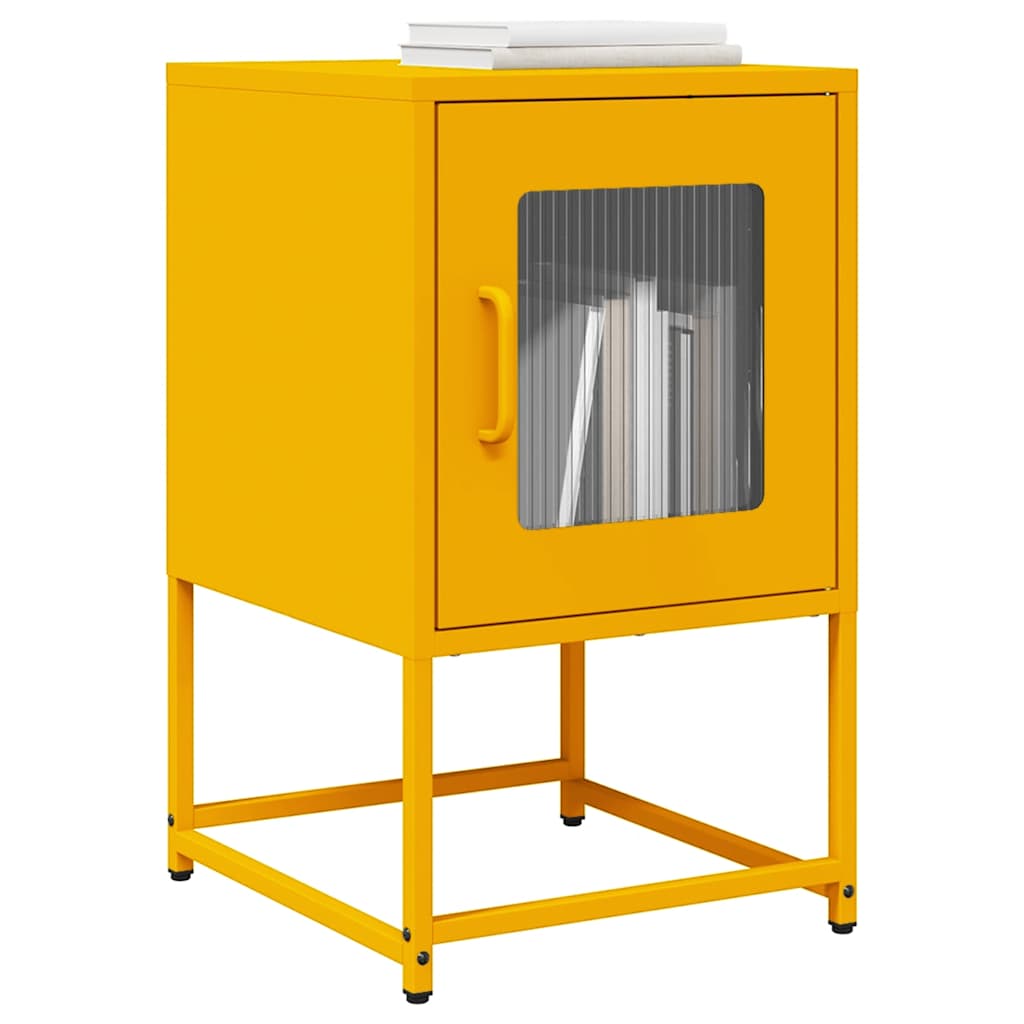 Bedside Cabinet 36X39X60.5 Cm Cold-Rolled Steel